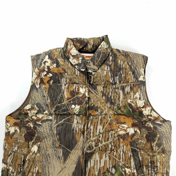 Gamehide Camouflage Camo Puffer Down Vest Jacket - Picture 3 of 8
